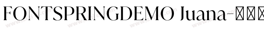 FONTSPRINGDEMO Juana字体转换